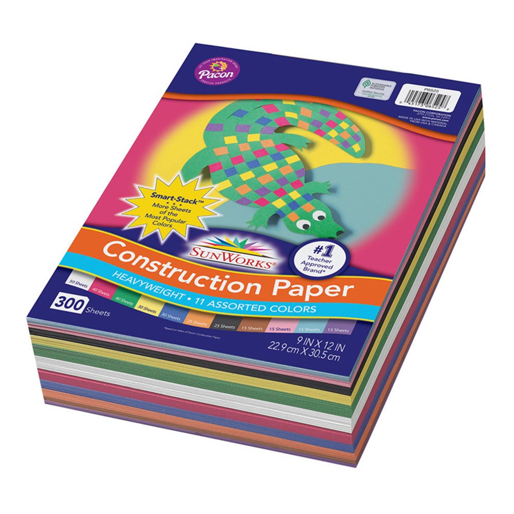 Pacon Sunworks 9 X 12 Construction Paper Sky Blue 50 Sheets/pack