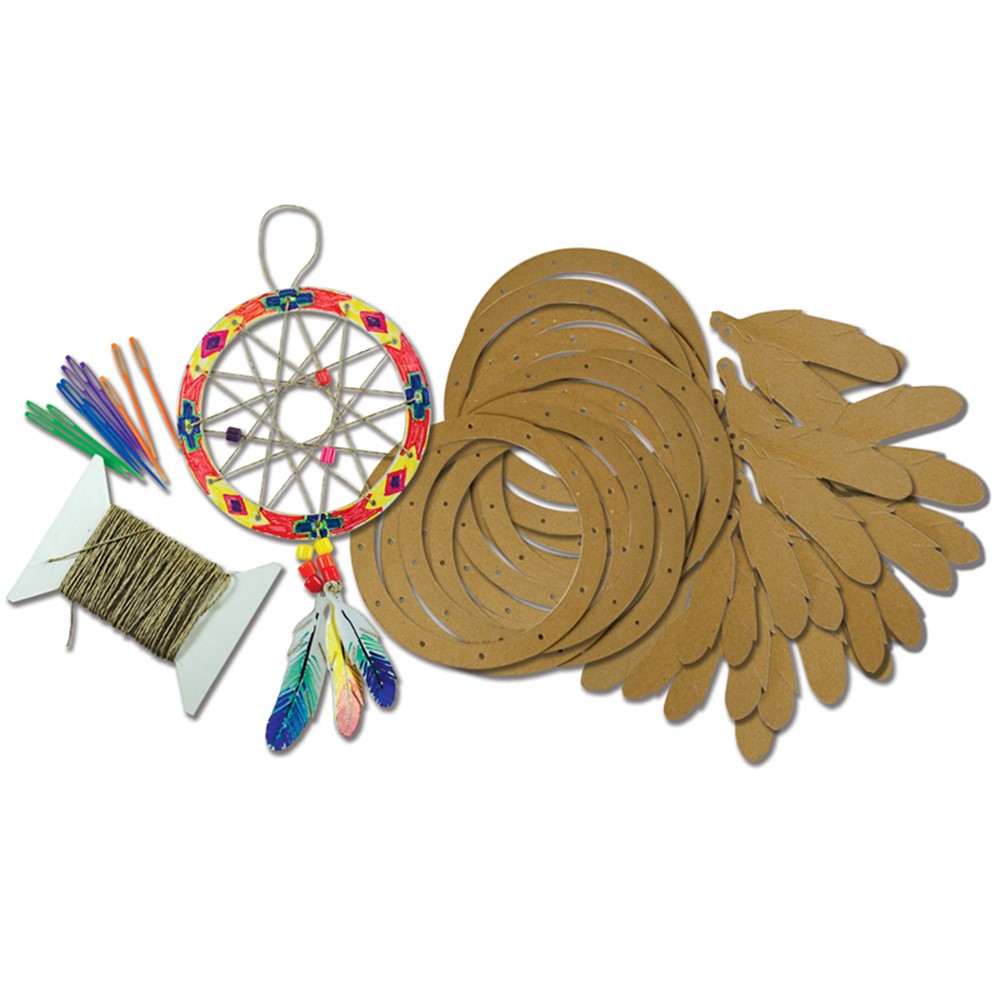 COHEALI 40pcs Wooden Dreamcatcher Arts and Crafts for Kids Dreamcatcher Kit  Wood Crafts for Kids DIY Kits Wooden Hanging Ornaments Kit Unfinished