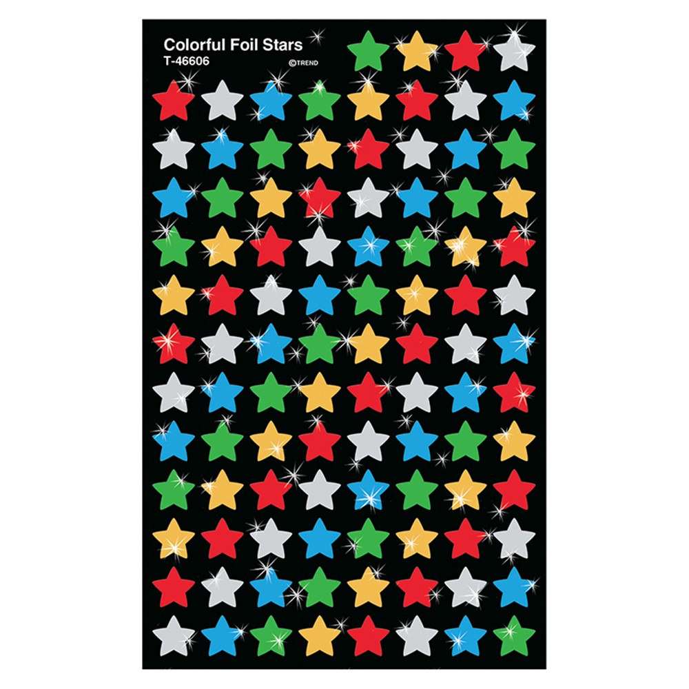 Foil Star Stickers - Assorted Colors - TownStix
