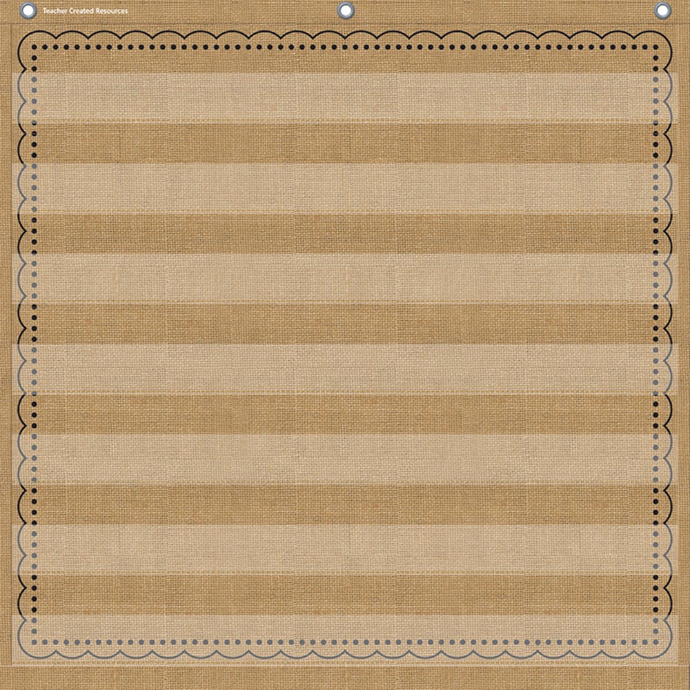 28 x 28 inch 7 Pockets Details about   Burlap Pocket Chart for Classroom Teacher and School 