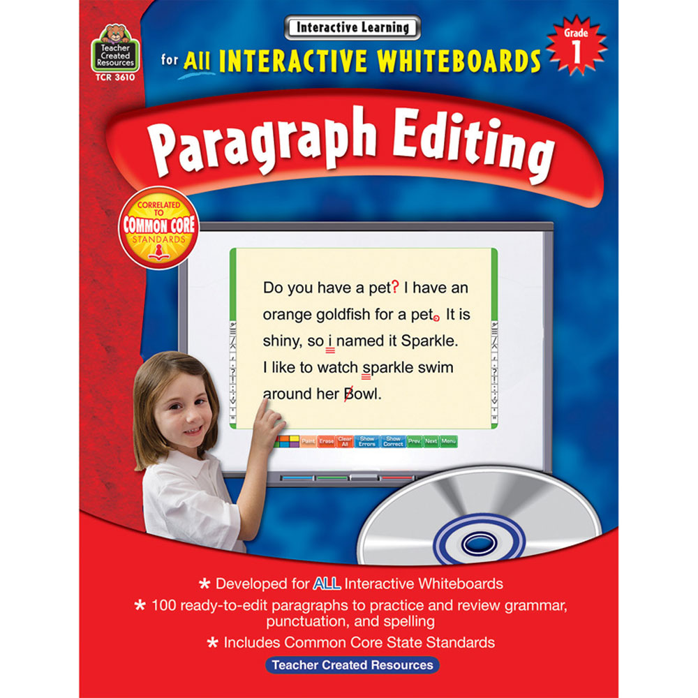 TCR3610　Learning:　Created　Teacher　1)　Paragraph　(Gr.　Editing　Interactive　Resources