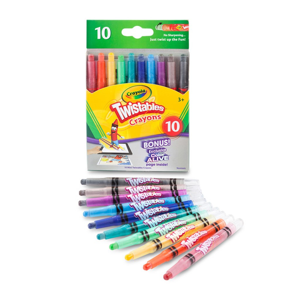 Silly Scents Mini Twistables Scented Crayons, Pack of 12