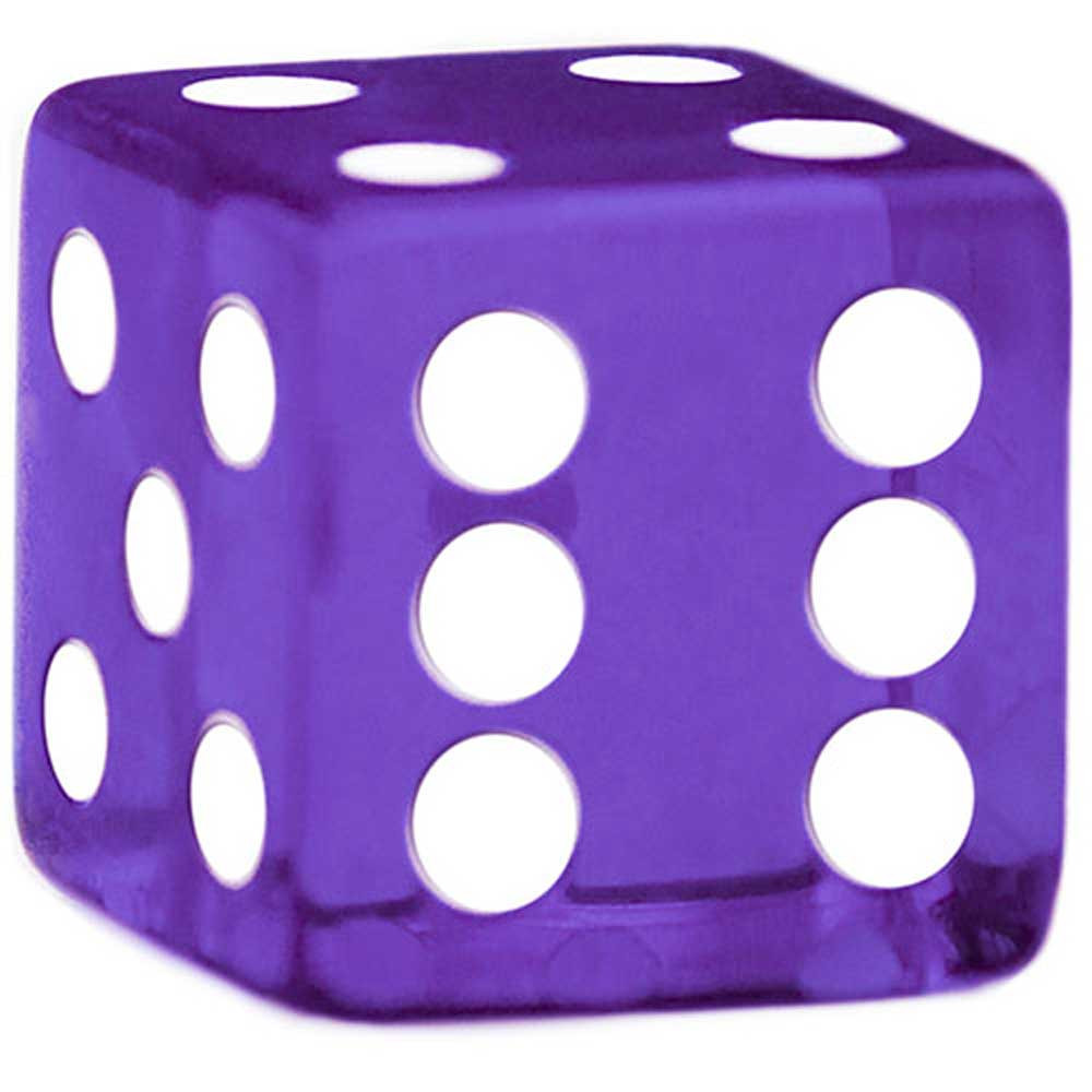 16mm Rounded Dice, Purple