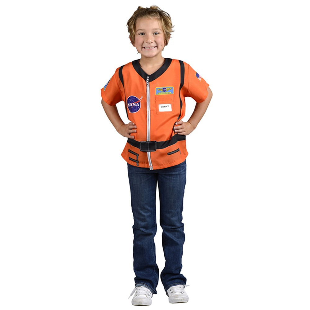 AEATASO - My 1St Career Gear Orange Astronaut Top One Size Fits Most Ages 3-6 in Role Play