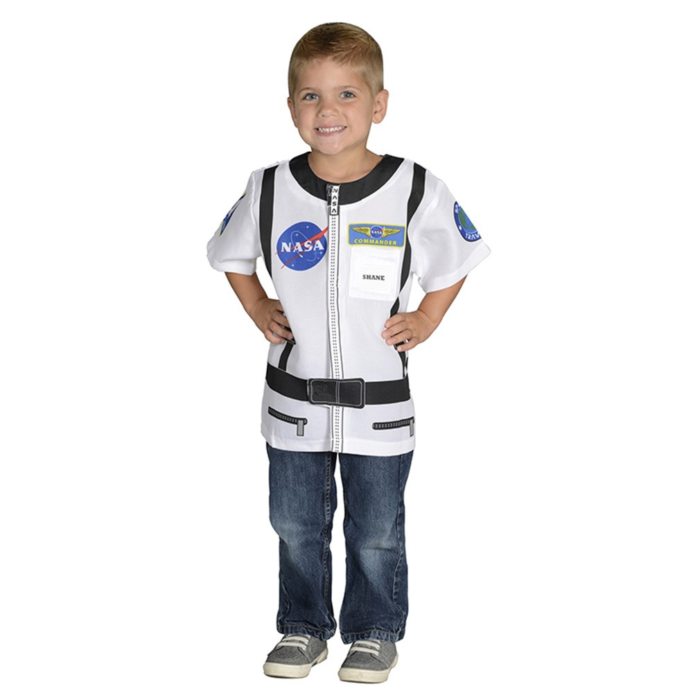 AEATASW - My 1St Career Gear White Astronaut Top One Size Fits Most Ages 3-6 in Role Play