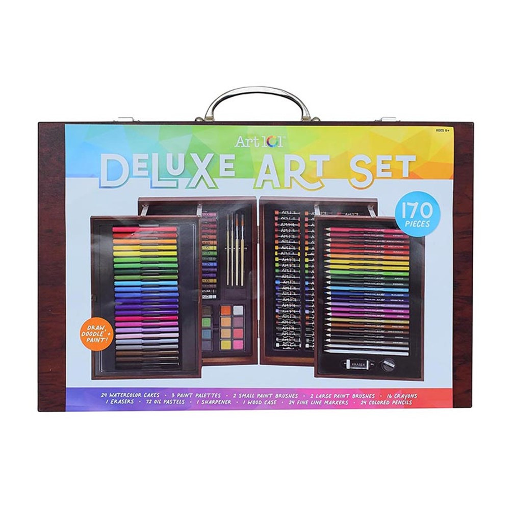 Deluxe Wood Art Set, 170 Pieces - AOO54170MB | Art 101 / Advantus | Art & Craft Kits
