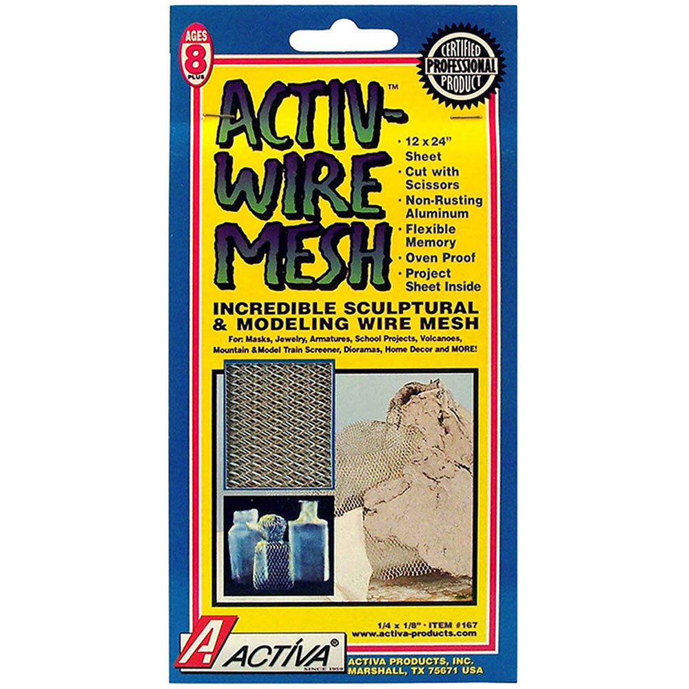 API167 - Activwire Mesh 12X24 Sheet in Clay & Clay Tools