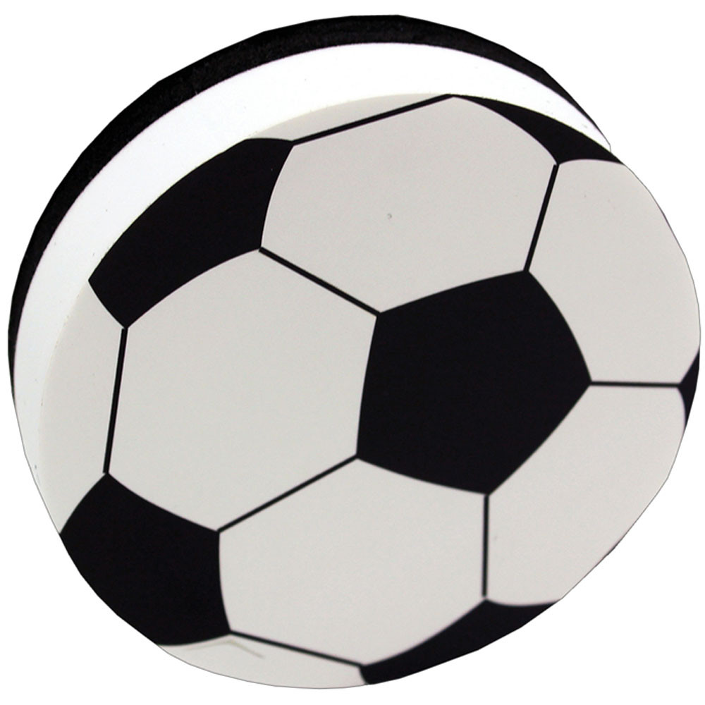 ASH10032 - Magnetic Whiteboard Erasers Soccer in Whiteboard Accessories