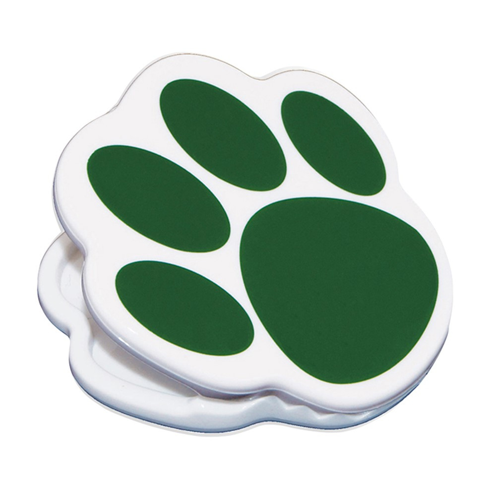 ASH10224 - Magnet Clips Green Paw in Clips