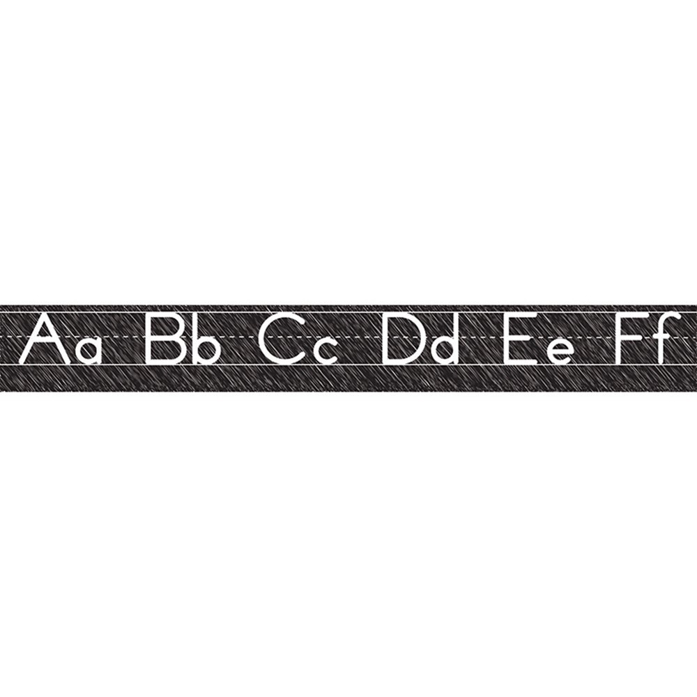 ASH19019 - Scribble Chalk Manuscript Magnetic Alphabet Line Large in General