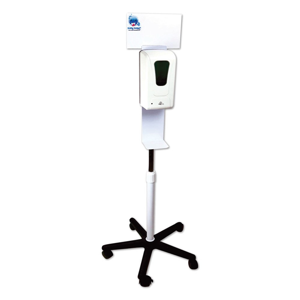 Automatic Hand Sanitizer Station on Wheels, Adjustable Height - ASH50300 | Ashley Productions | First Aid/Safety