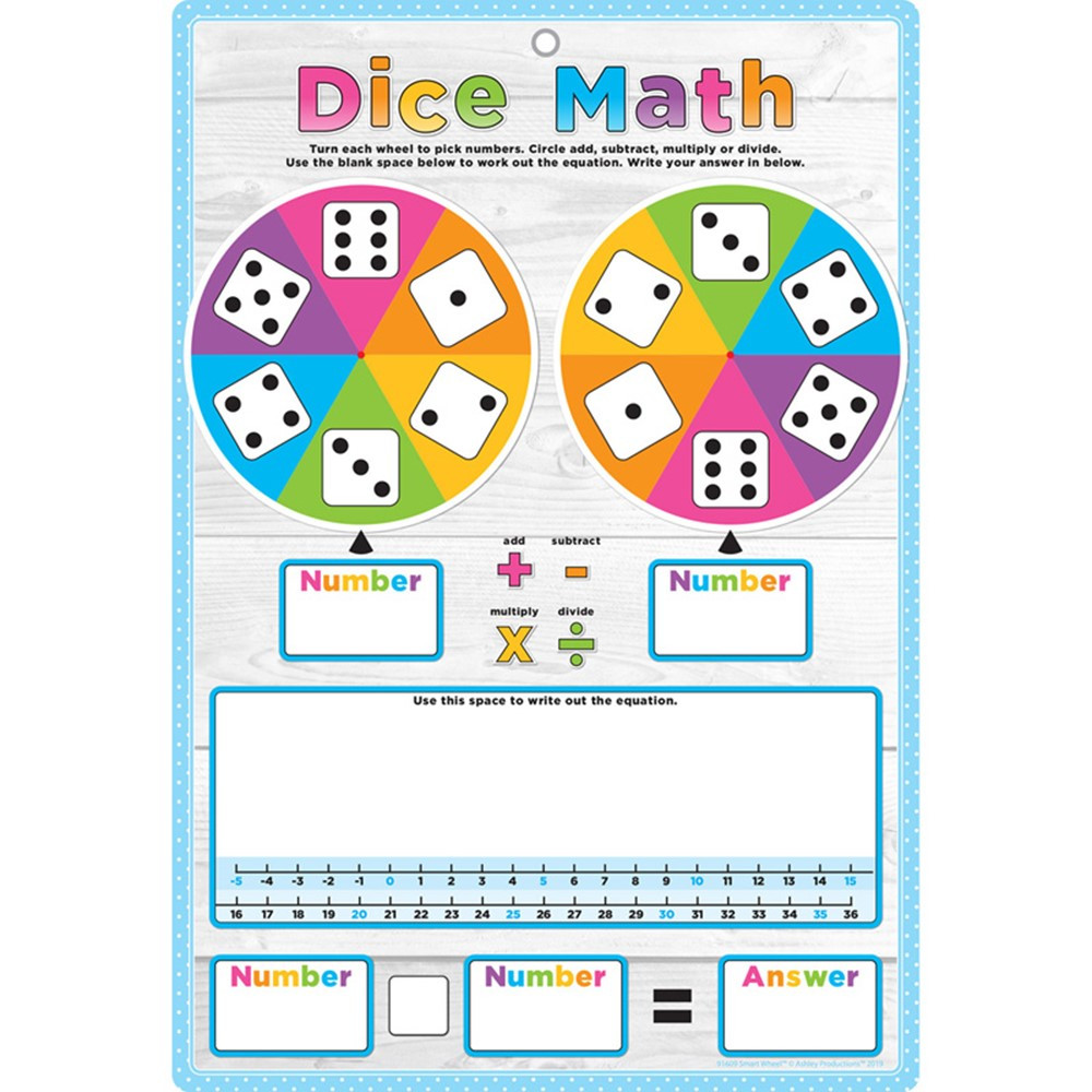 Smart Poly Smart Wheel, Dice Math - ASH91609 | Ashley Productions | Counting
