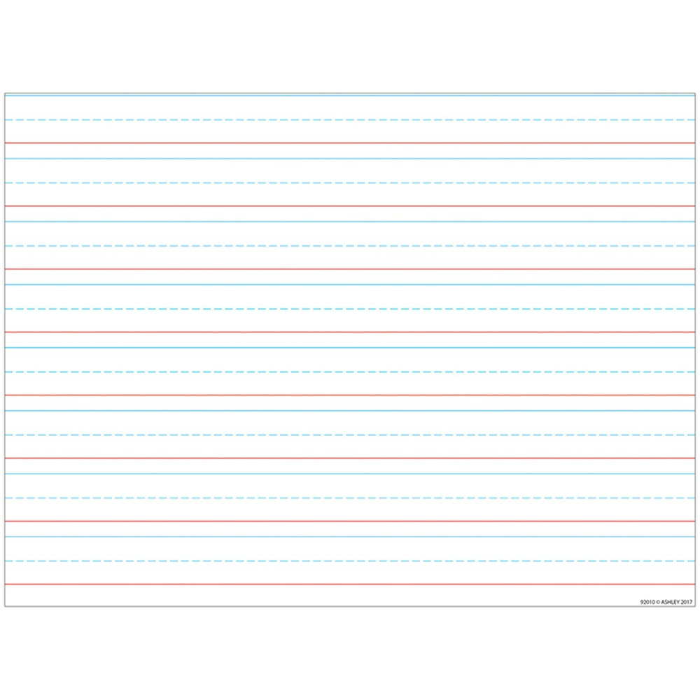 ASH92010 - Handwriting 3/4 Lined 17X22 Smart Poly Chart in Language Arts