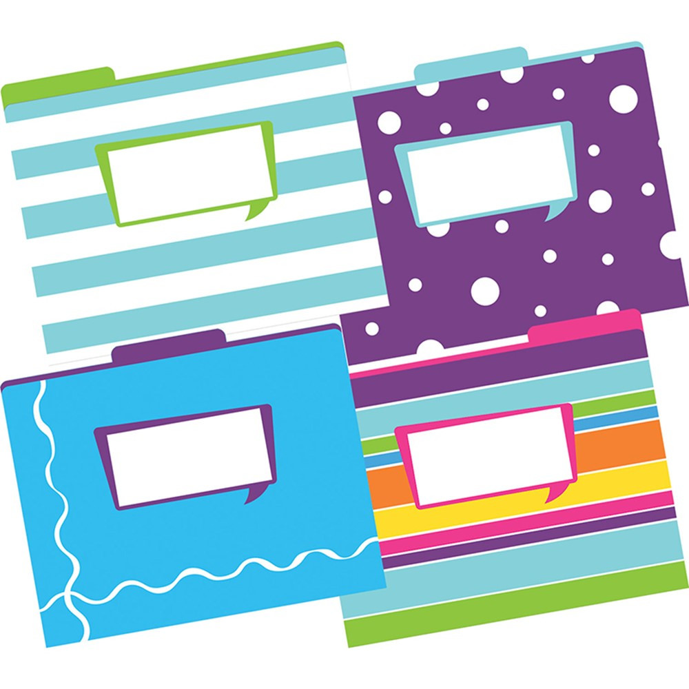 BCPLL1334 - Letter Size File Folders Happy Multi-Design Set in Folders