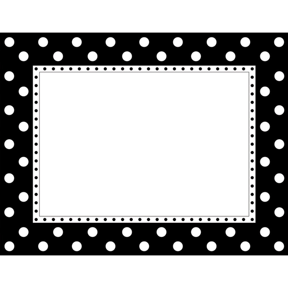 BCPLL830CH - Black & White Dot Chart in Classroom Theme