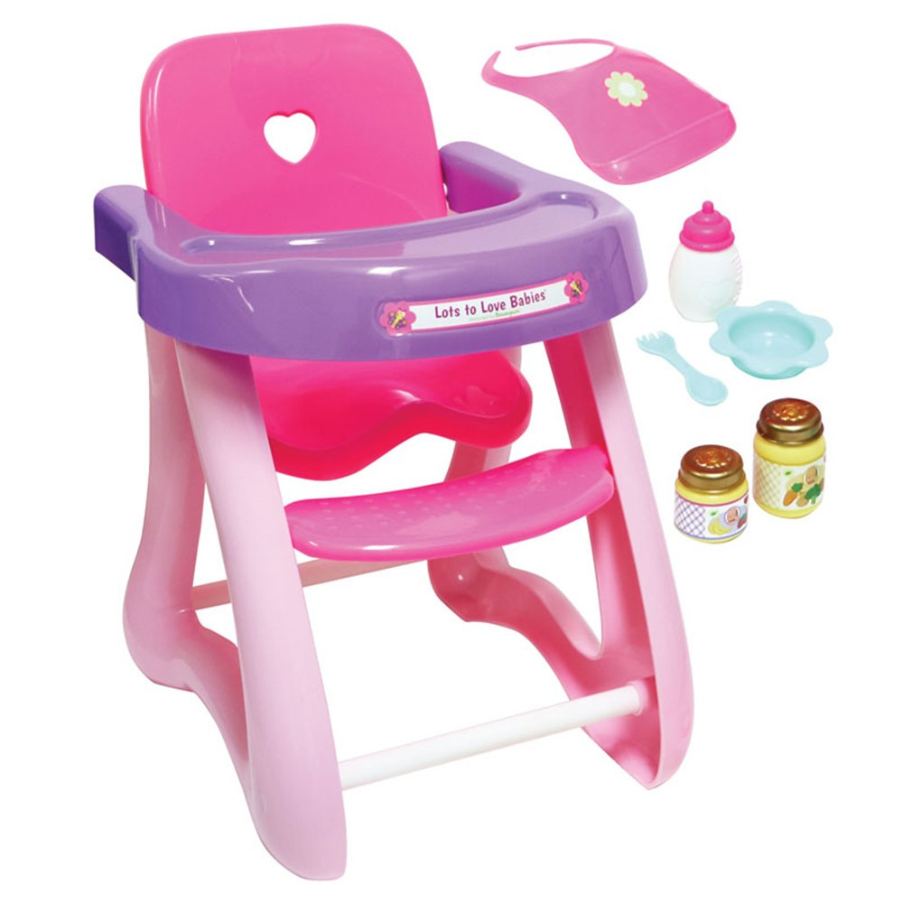 For Keeps! High Chair & Accessory Set - BER25500 | Jc Toys Group Inc | Doll House & Furniture