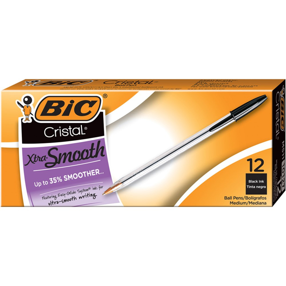 BICMS11BK - Bic Cristal Ballpoint Pen Black in Pens