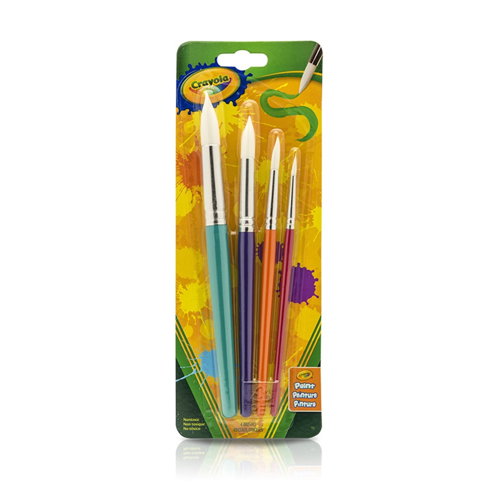 BIN053521 - Crayola Big Paintbrush St Round 4Pk in General