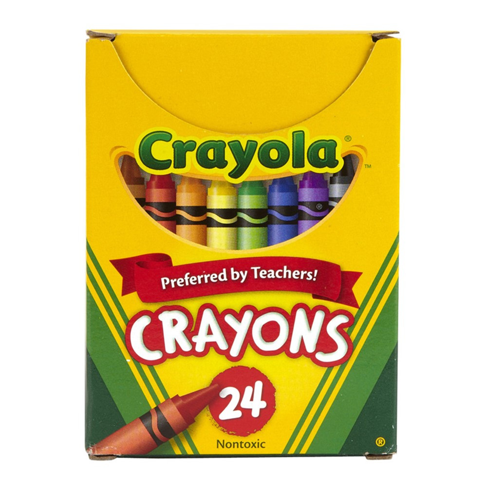 BIN24 - Crayola Regular Size Crayon 24Pk in Crayons