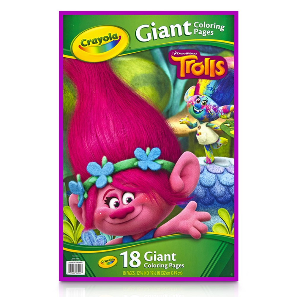 Giant Coloring Pages, Trolls - BIN46922 | Crayola Llc | Art Activity Books