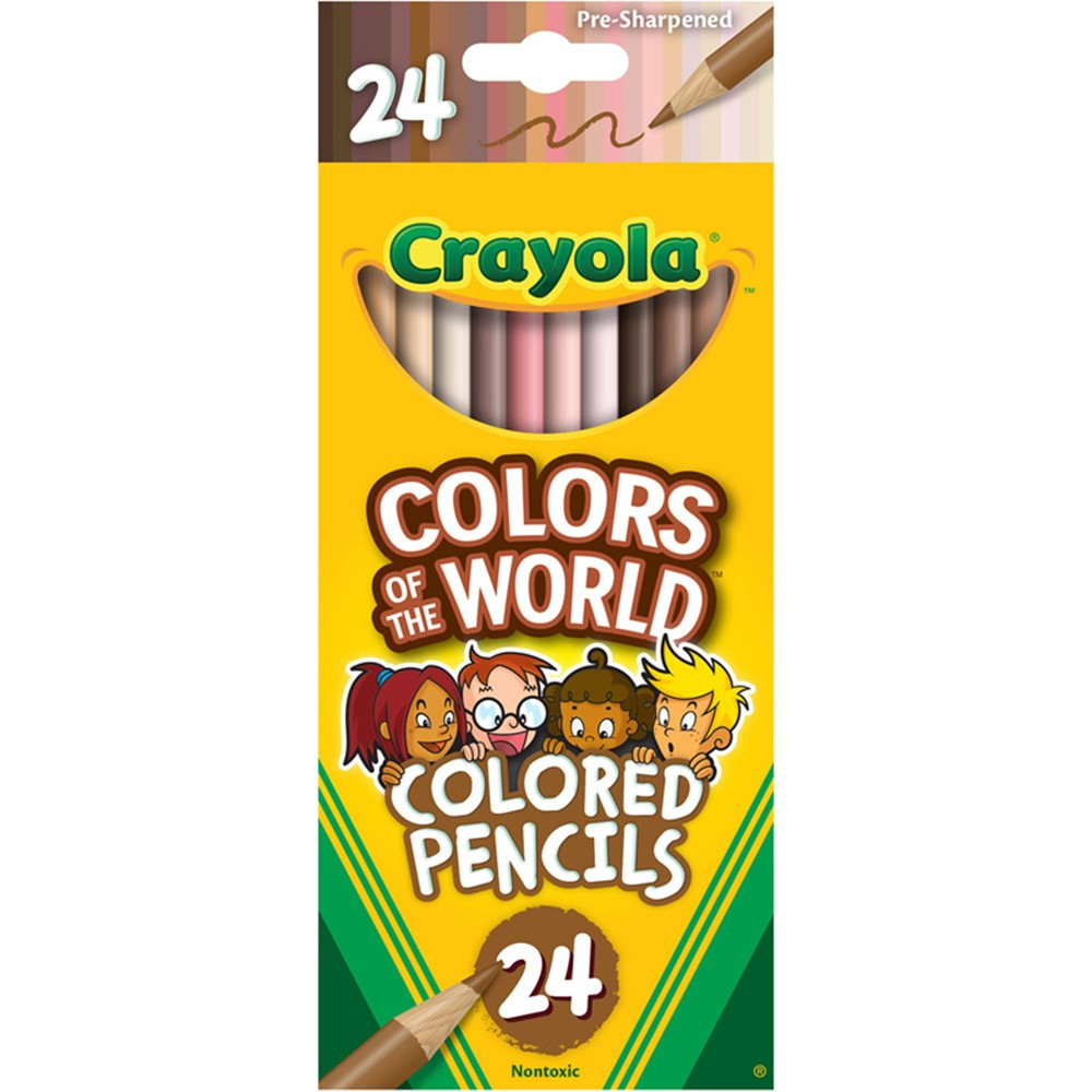 Colors of the World Colored Pencils, 24 Colors - BIN684607 | Crayola Llc | Colored Pencils