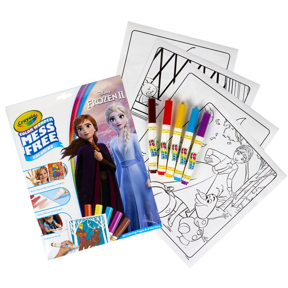 Crayola Frozen 2 Coloring Book with Stickers, 96 Pages, Gift for Kids