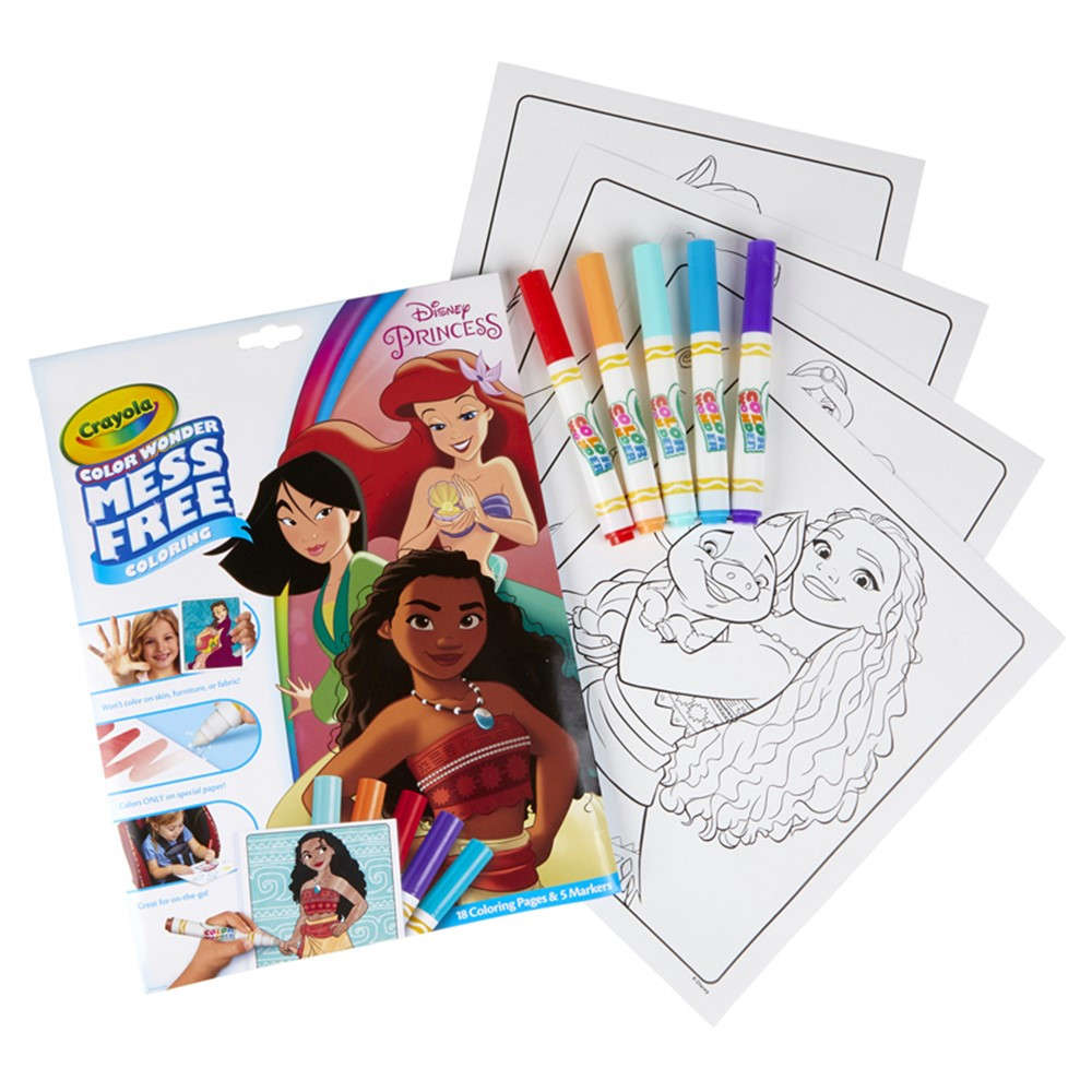 Color Wonder Mess Free Coloring Pad & Markers, Princess - BIN757003 | Crayola Llc | Art Activity Books
