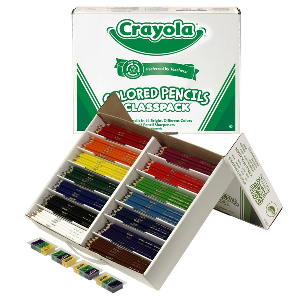 BIN8462 - Crayola Colored Pencils 462 Ct Classpack 14 Colors in Colored Pencils