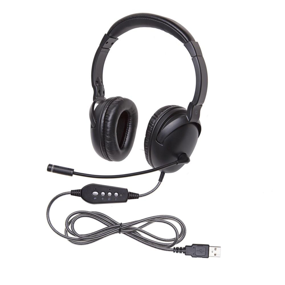 NeoTech Plus Series Headphone with Mic & USB Plug - CAF1017MUSB | Califone International | Headphones