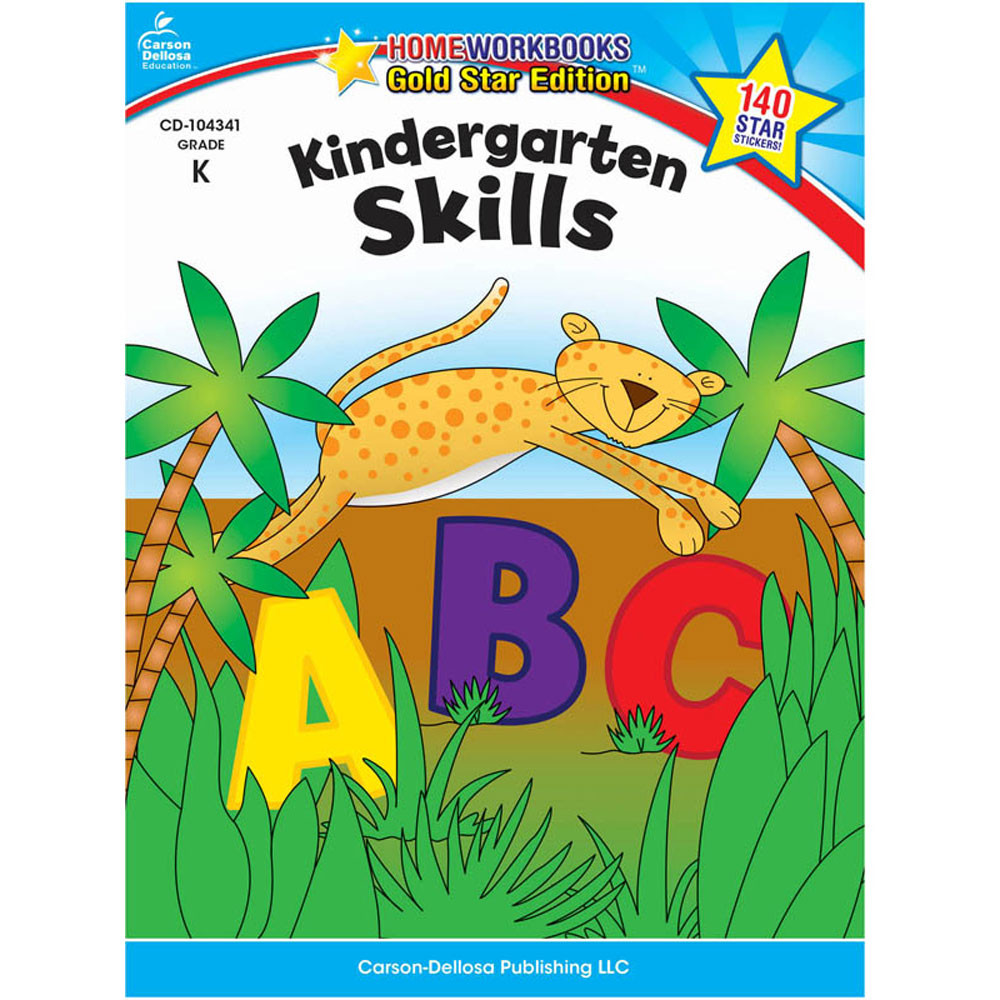 CD-104341 - Kindergarten Skills Home Workbook Gr K in Skill Builders