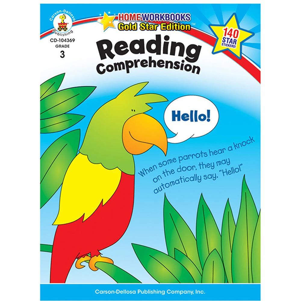 CD-104369 - Reading Comprehension Home Workbook Gr 3 in Comprehension