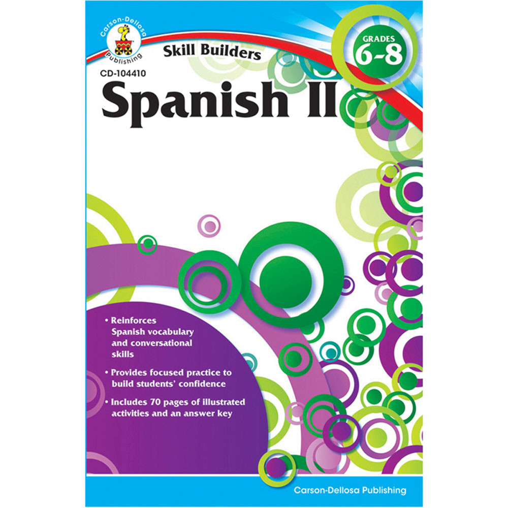 CD-104410 - Skill Builders Spanish Level 2 Gr 6-8 in Foreign Language