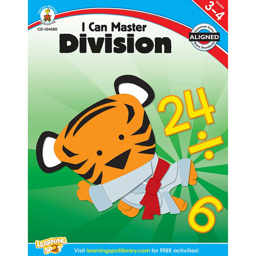 CD-104580 - I Can Master Division Gr 3-4 in Multiplication & Division