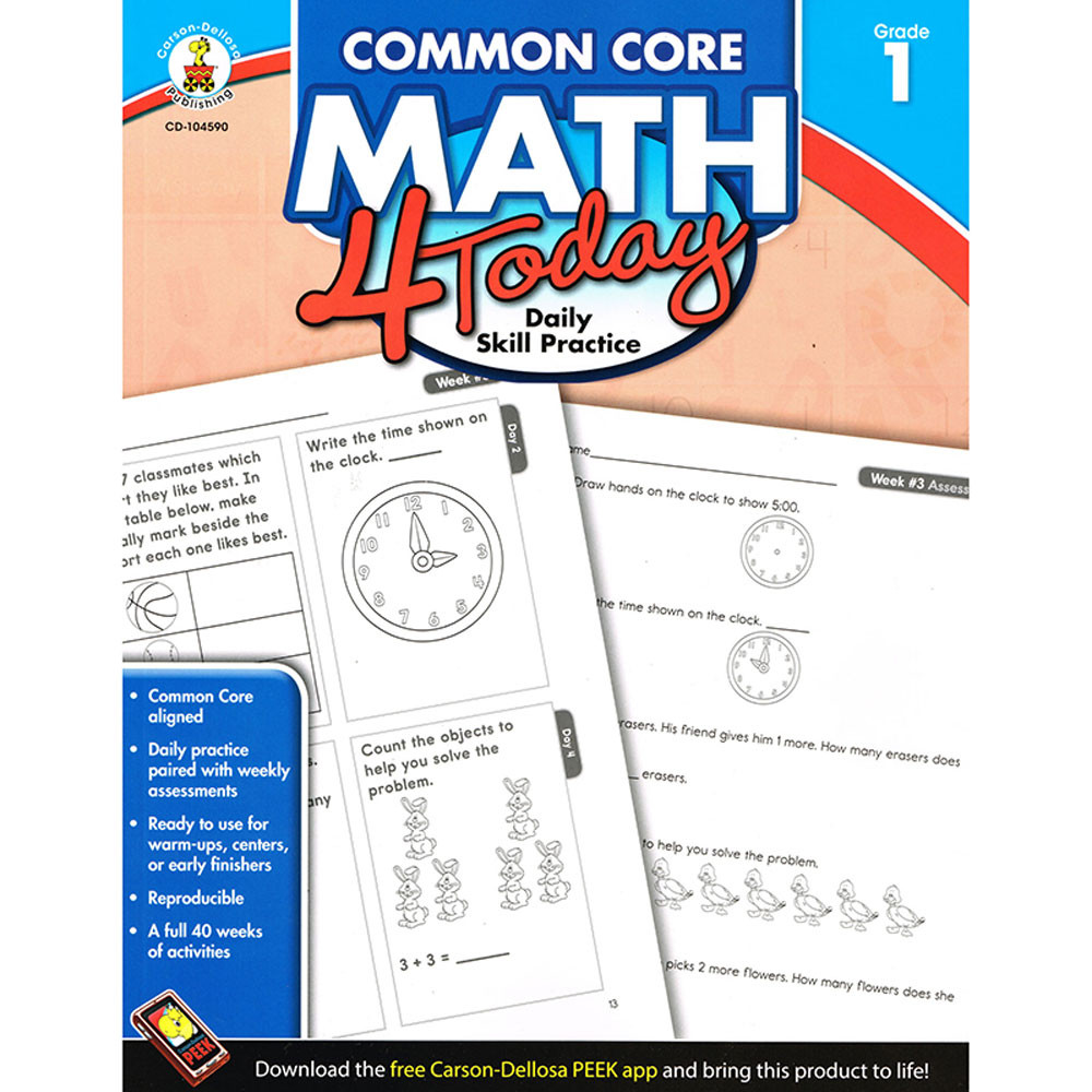 CD-104590 - Math 4 Today Gr 1 in Activity Books