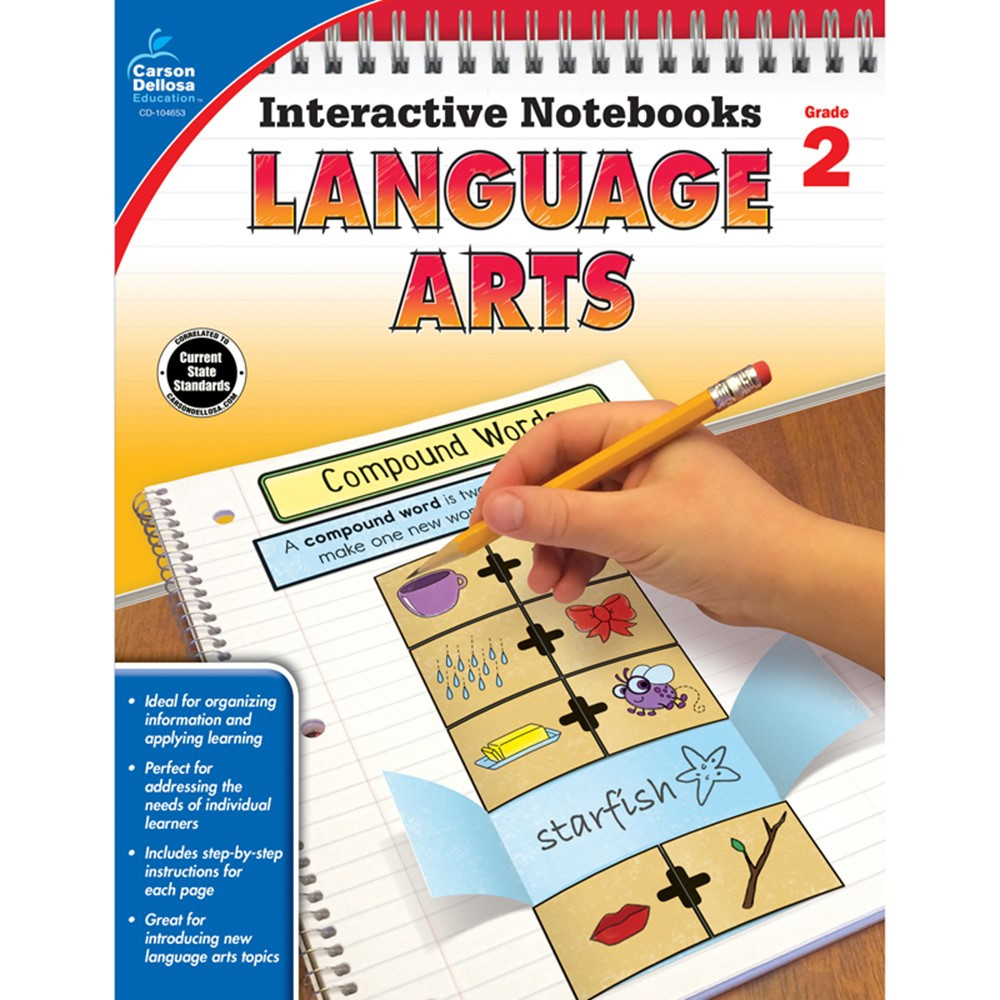 CD-104653 - Interactive Notebooks Gr 2 Language Arts in Language Arts