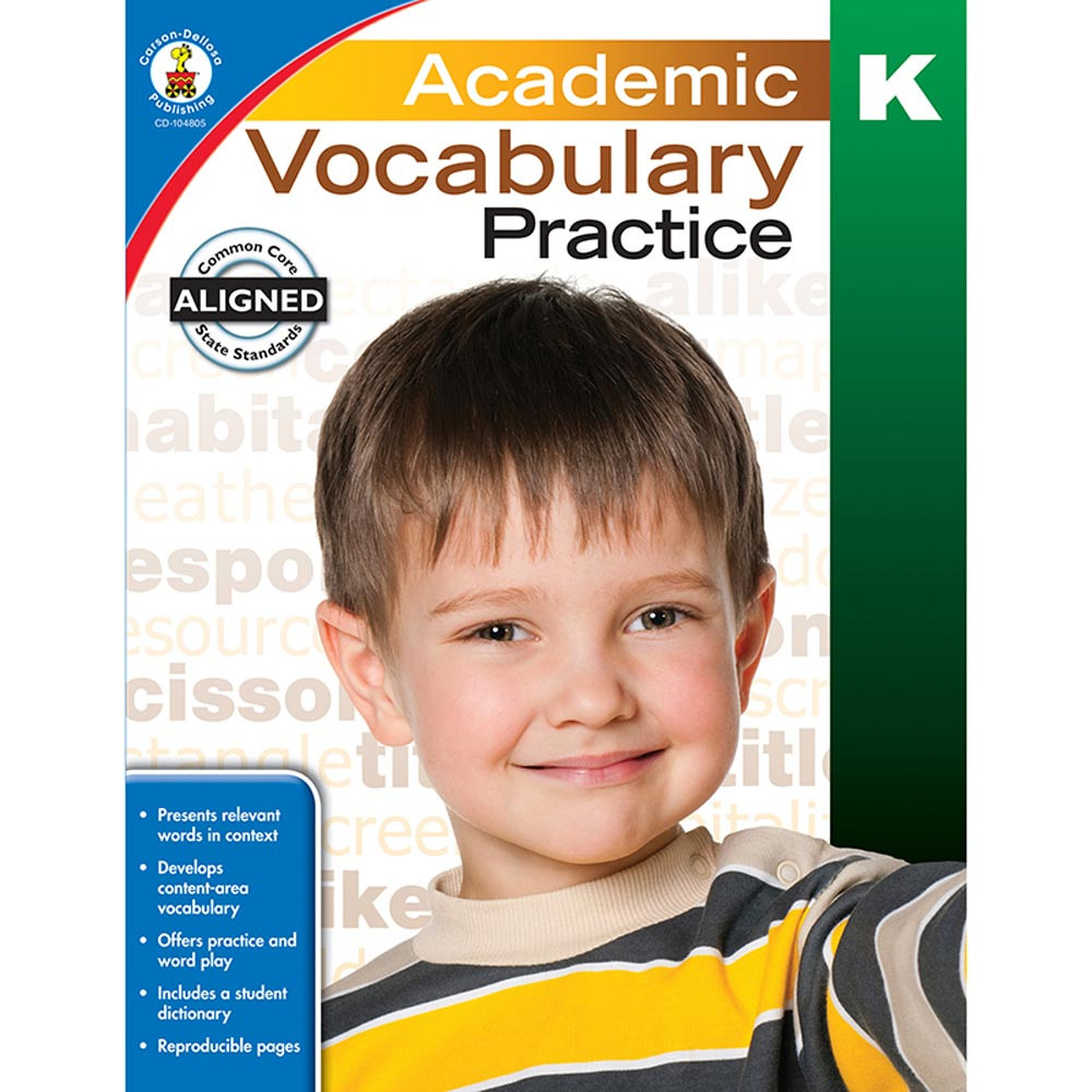 CD-104805 - Academic Vocabulary Practice Gr K in Vocabulary Skills