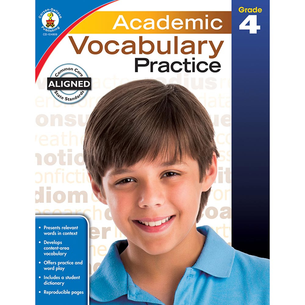 Arts,Vocabulary　Vocabulary　Carson　Dellosa　Reading/language　CD-104809　Academic　Grade　Practice,　Skills