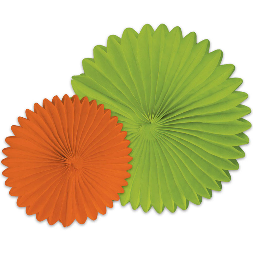 CD-107001 - Orange And Lime Fans in Accents