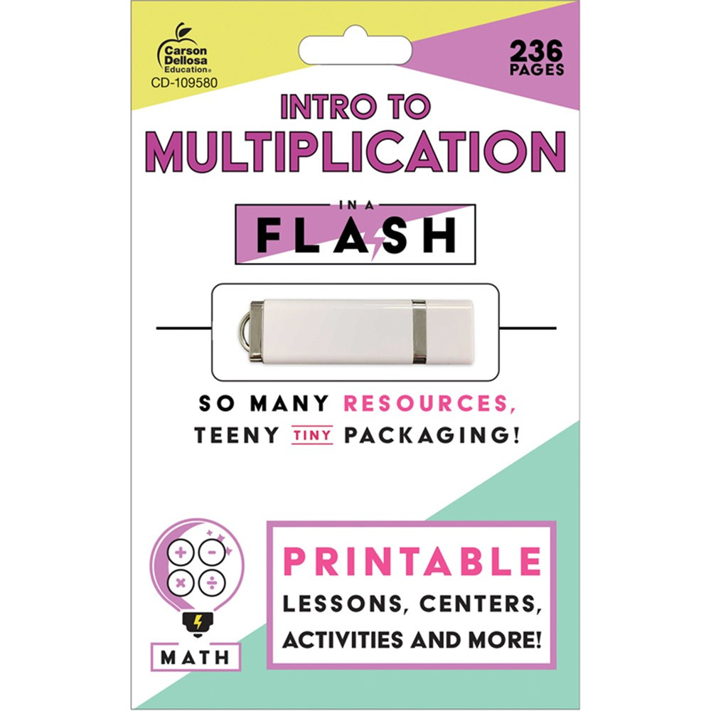 In a Flash: Intro to Multiplication - CD-109580 | Carson Dellosa Education | Flash Cards