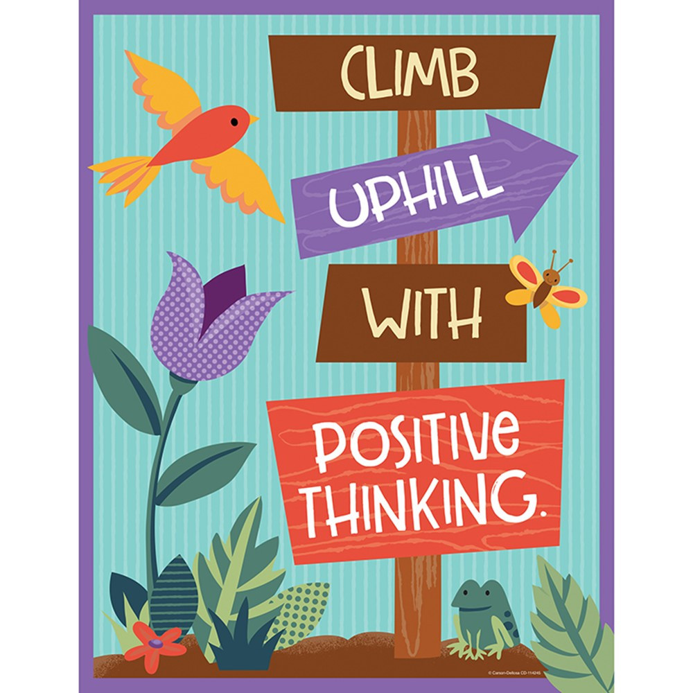 CD-114245 - Climb Uphill Positive Think Chart Nature Explorers in Motivational
