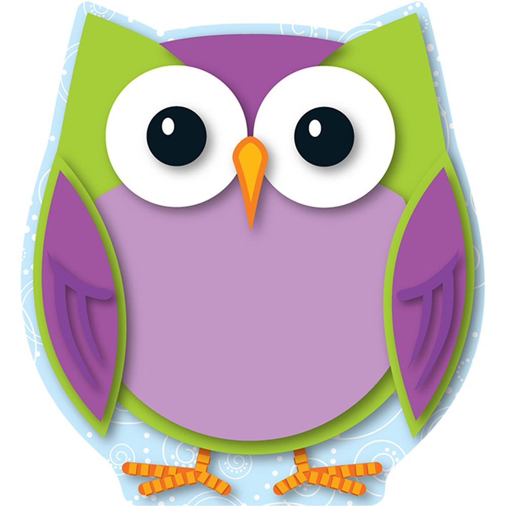 CD-120133 - Colorful Owl Mini Cut Outs in Accents