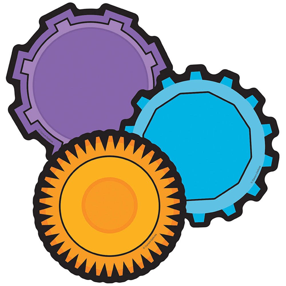 CD-120226 - Colorful Cutouts Gears Asst Designs in Accents