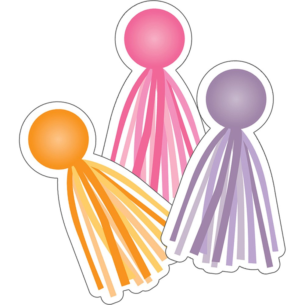 CD-120557 - Hello Sunshine Tassels Cut-Outs in Accents