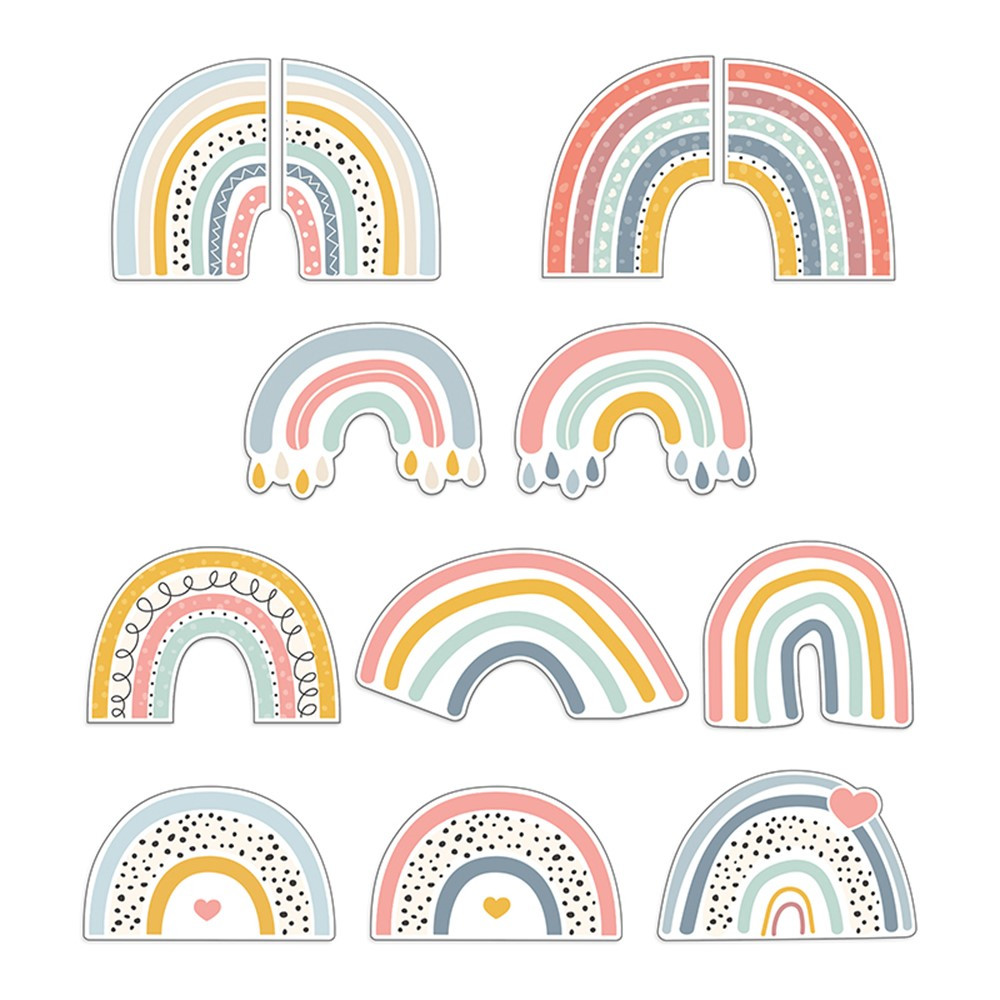 We Belong Rainbow Fun Cut-Outs, Pack of 36 - CD-120645 | Carson Dellosa Education | Accents