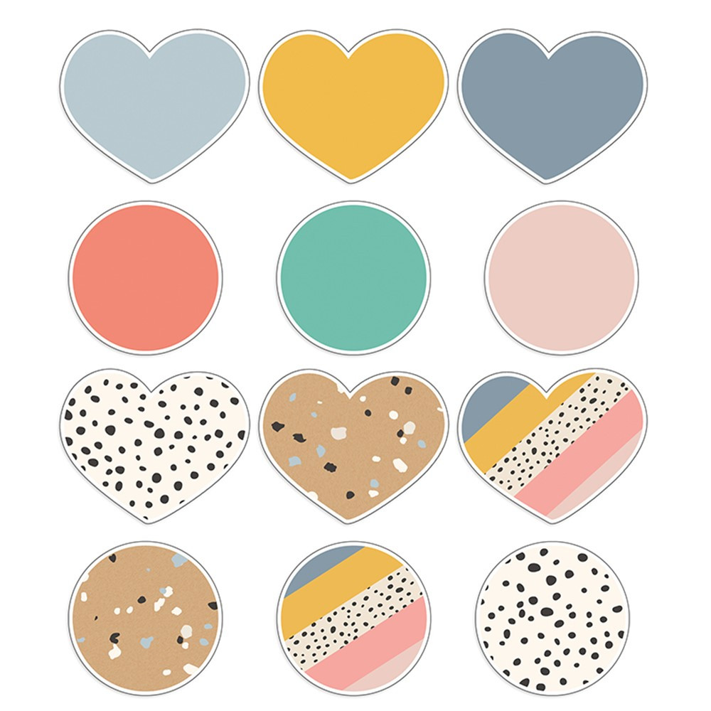 We Belong Hearts & Dots Cut-Outs, Pack of 36 - CD-120646 | Carson Dellosa Education | Accents