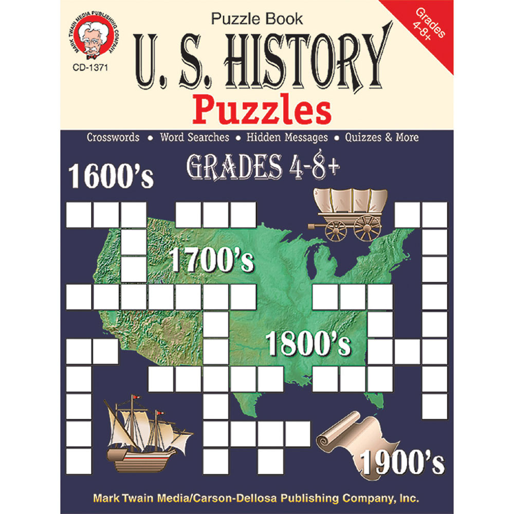 CD-1371 - Us History Puzzles Book in History