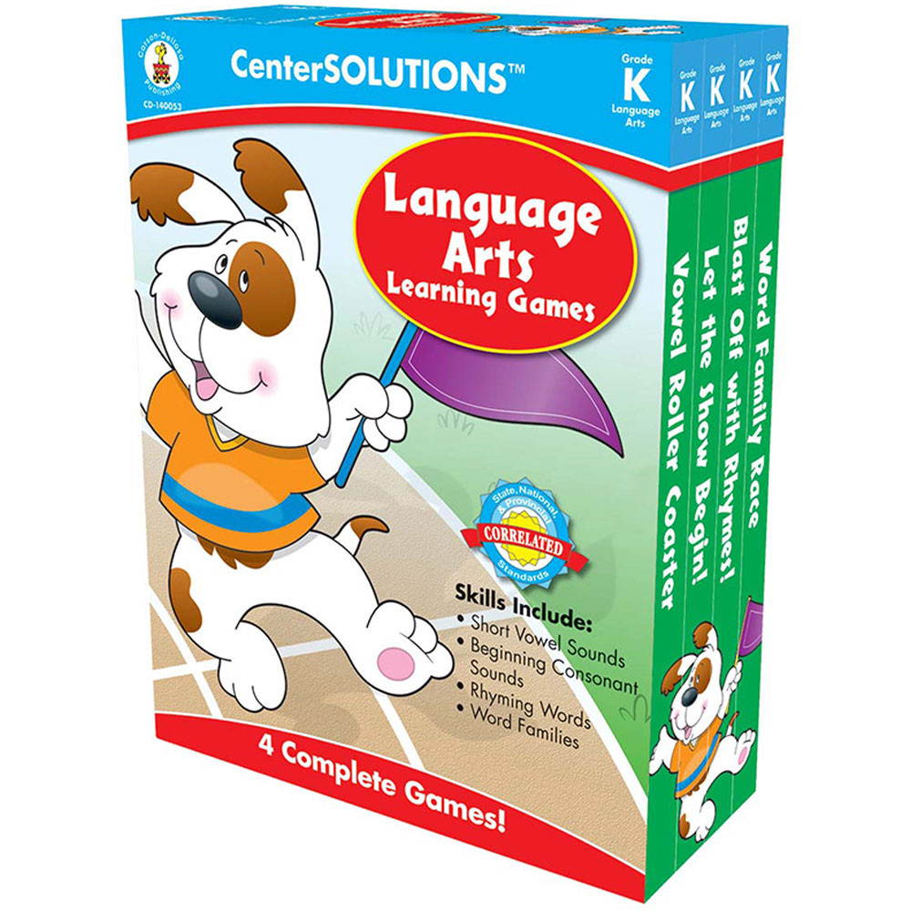 CD-140053 - Language Arts Learning Games Gr K Centersolutions in Language Arts