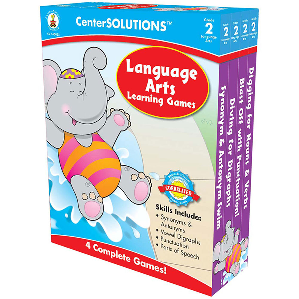 CD-140055 - Language Arts Learning Games Gr 2 Centersolutions in Language Arts