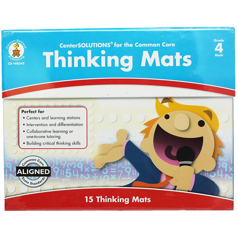 CD-140342 - Center Solutions Thinking Mats Gr 4 in Learning Centers