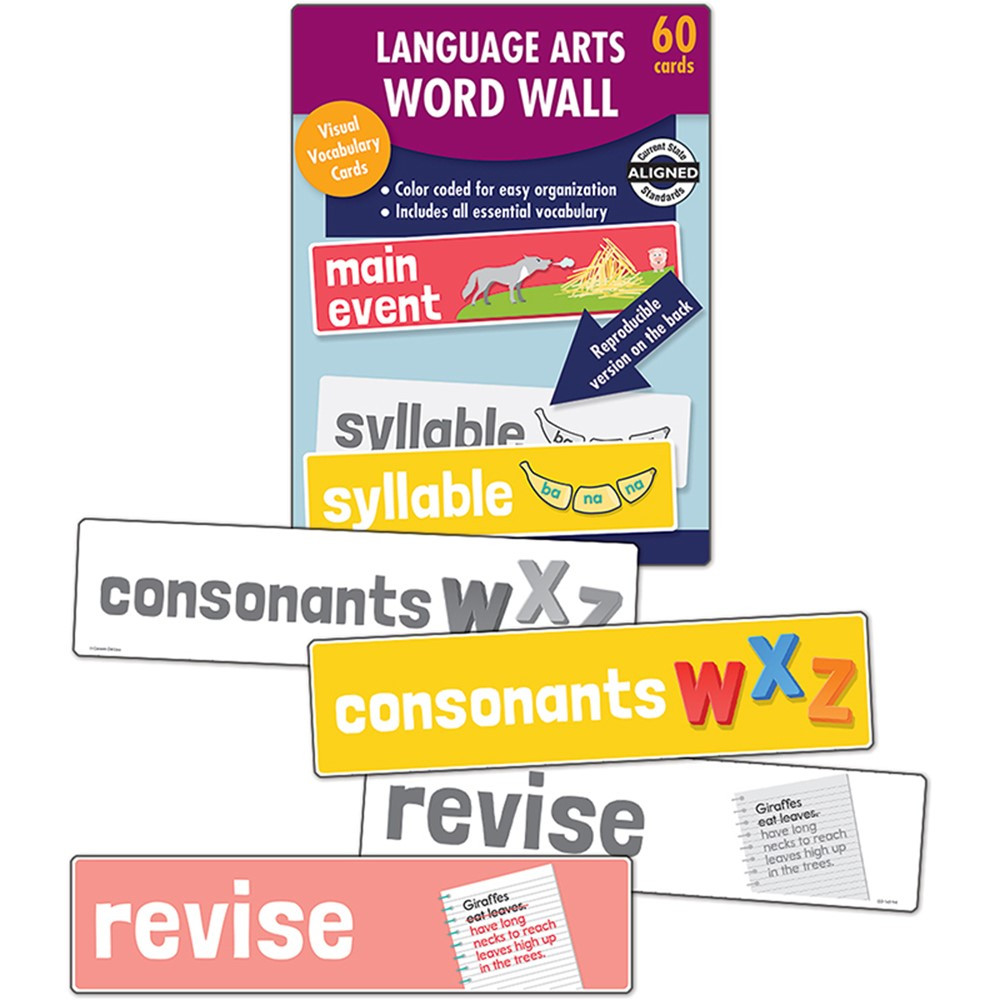 CD-145114 - Language Arts Word Wall Gr K in Sight Words